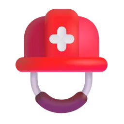 rescue worker’s helmet