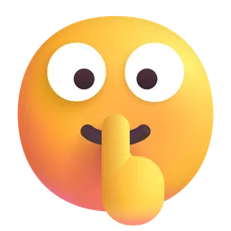 shushing face