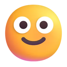 slightly smiling face