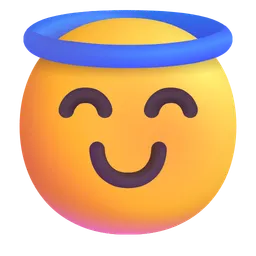 smiling face with halo