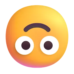upside-down face