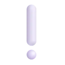 white exclamation mark