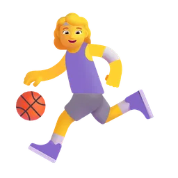 woman bouncing ball