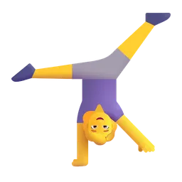 woman cartwheeling