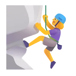 woman climbing