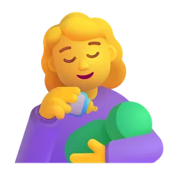 woman feeding baby