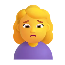 woman frowning