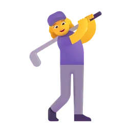 woman golfing