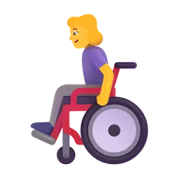 woman in manual wheelchair