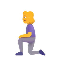 woman kneeling