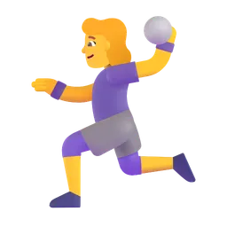 woman playing handball