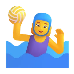 woman playing water polo