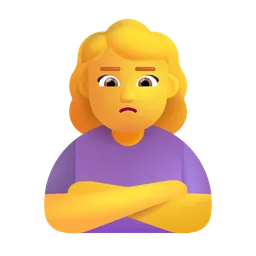 woman pouting