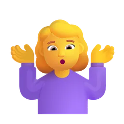 woman shrugging