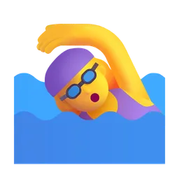 woman swimming