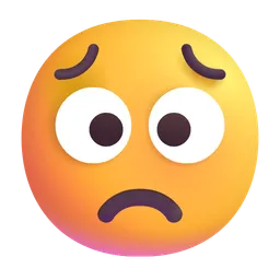 worried face