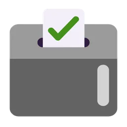 ballot box with ballot