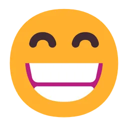 beaming face with smiling eyes