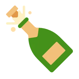 bottle with popping cork