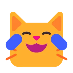 cat with tears of joy