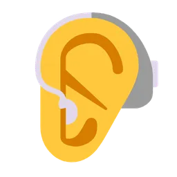 ear with hearing aid