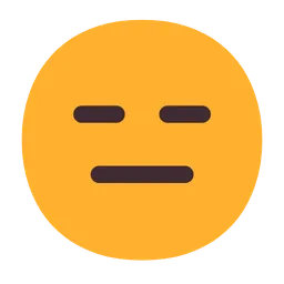 expressionless face