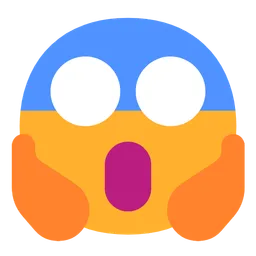 face screaming in fear