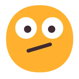 face with diagonal mouth