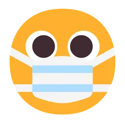 face with medical mask