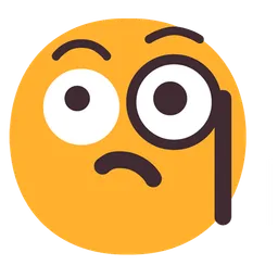 face with monocle