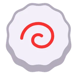 fish cake with swirl