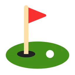 flag in hole