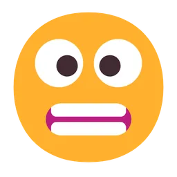 grimacing face