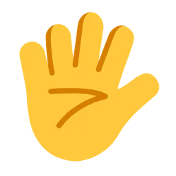 hand with fingers splayed