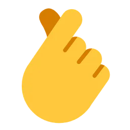 hand with index finger and thumb crossed