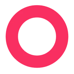 hollow red circle