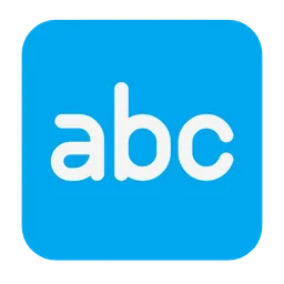 input latin letters