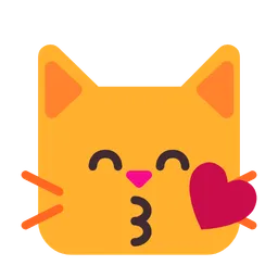 kissing cat
