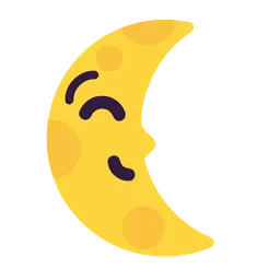 last quarter moon face