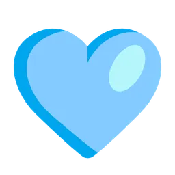 light blue heart