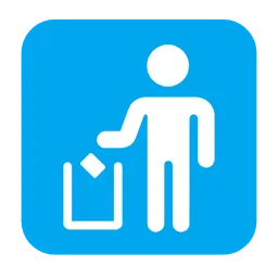 litter in bin sign