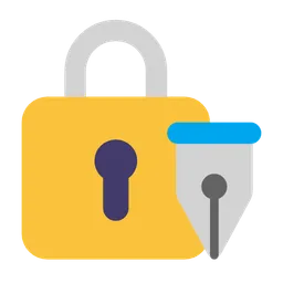 locked with pen