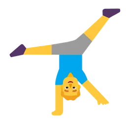 man cartwheeling