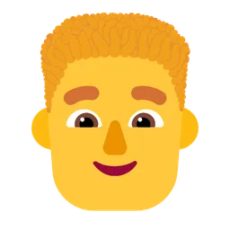 man: curly hair