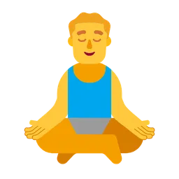 man in lotus position