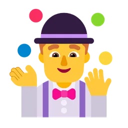 man juggling