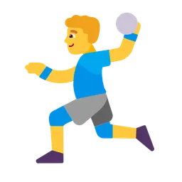 man playing handball