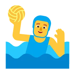 man playing water polo