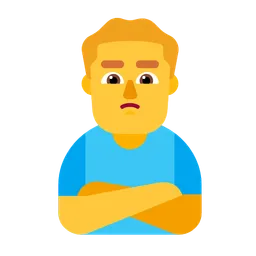 man pouting