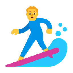 man surfing